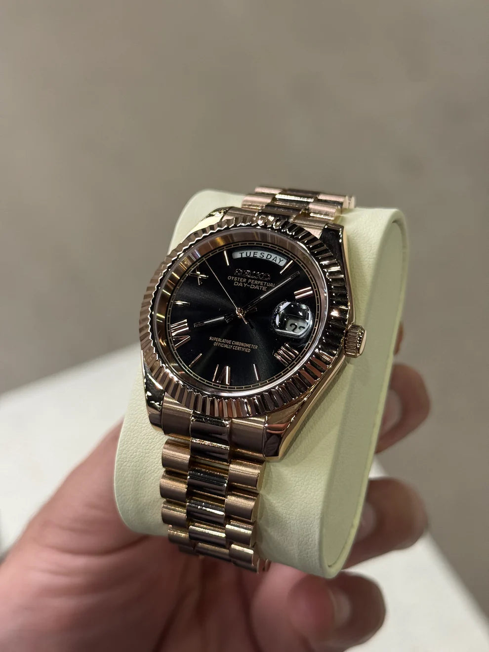 Golden Roman Numeral Dial